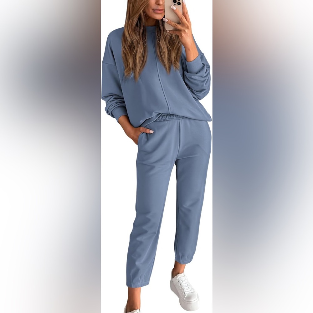 Women's Blue Track Pants & Joggers